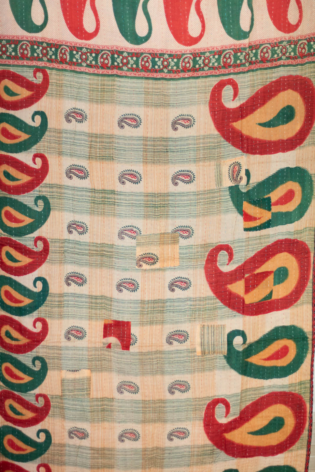 Present Holiday Kantha Throw