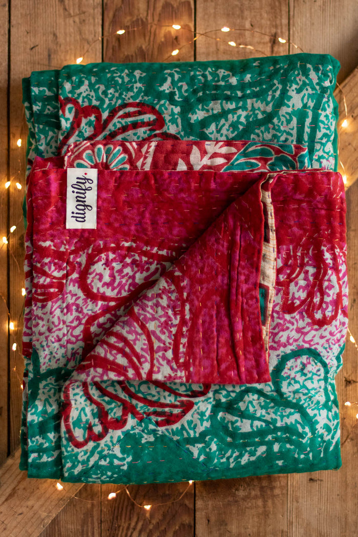 Kantha Holiday Throw