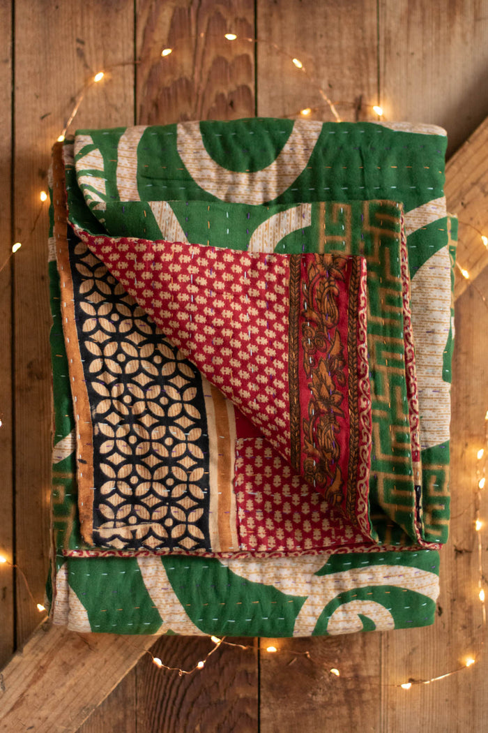 Kantha Holiday Throw