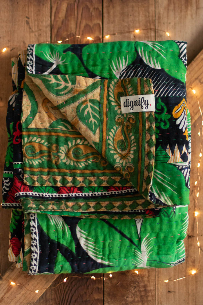 Kantha Holiday Throw