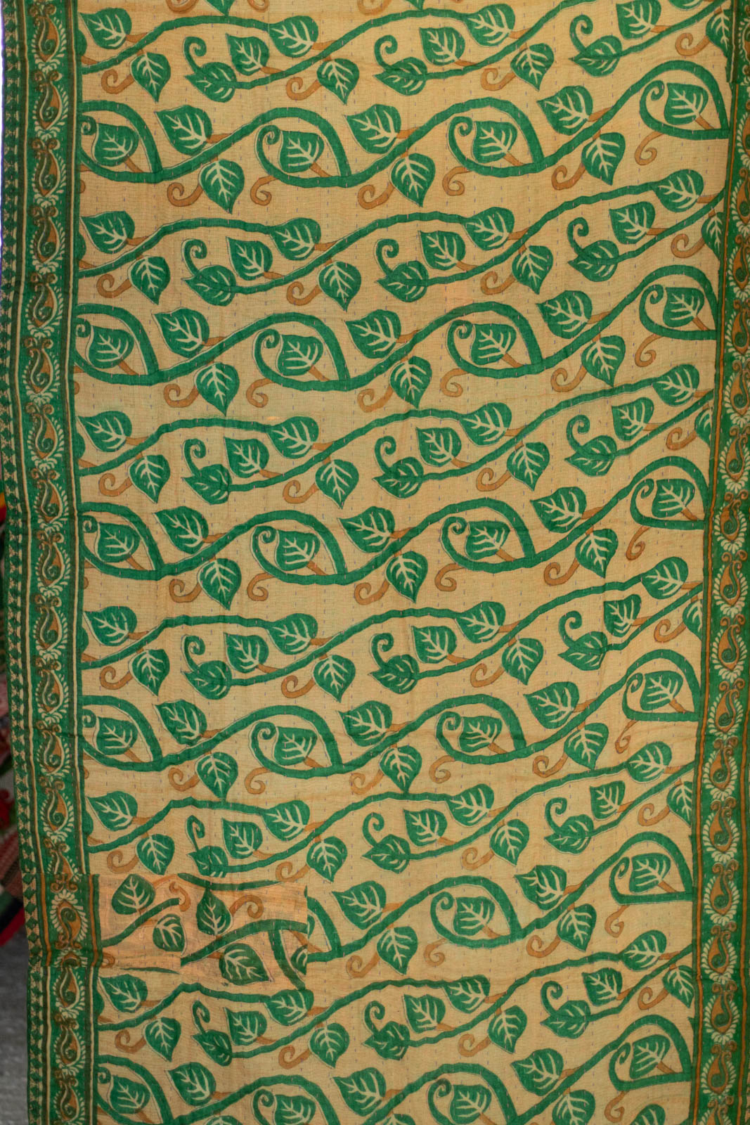 Gingerbread Holiday Kantha Throw