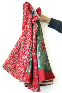 Kantha Holiday Tree Skirt