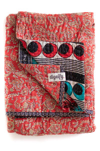 Kantha Throw Bed Quilt
