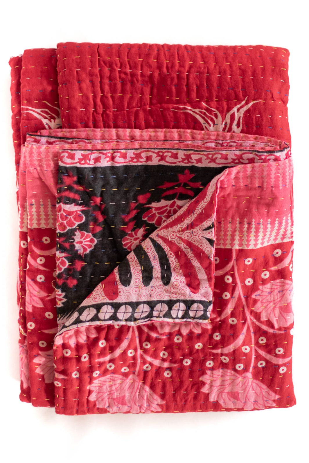 Cotton Kantha Throw Blankets Our Classic, Bestseller — dignify
