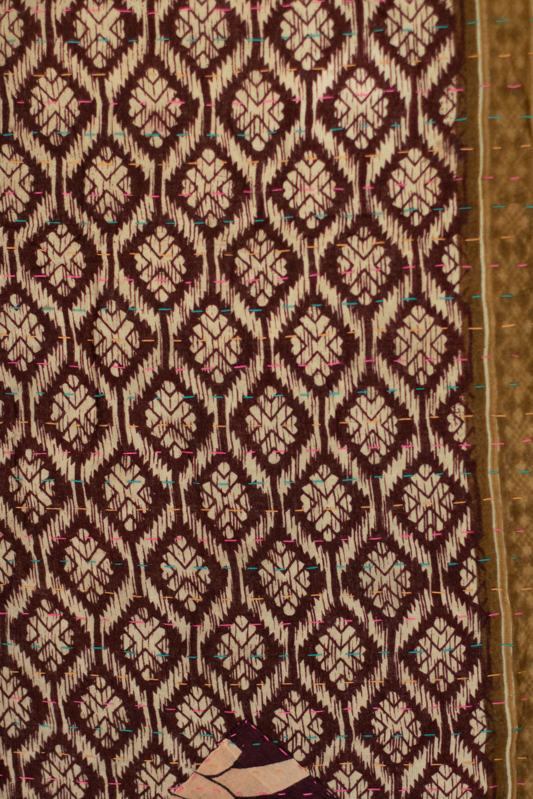 Story No. 5 Kantha Large Throw