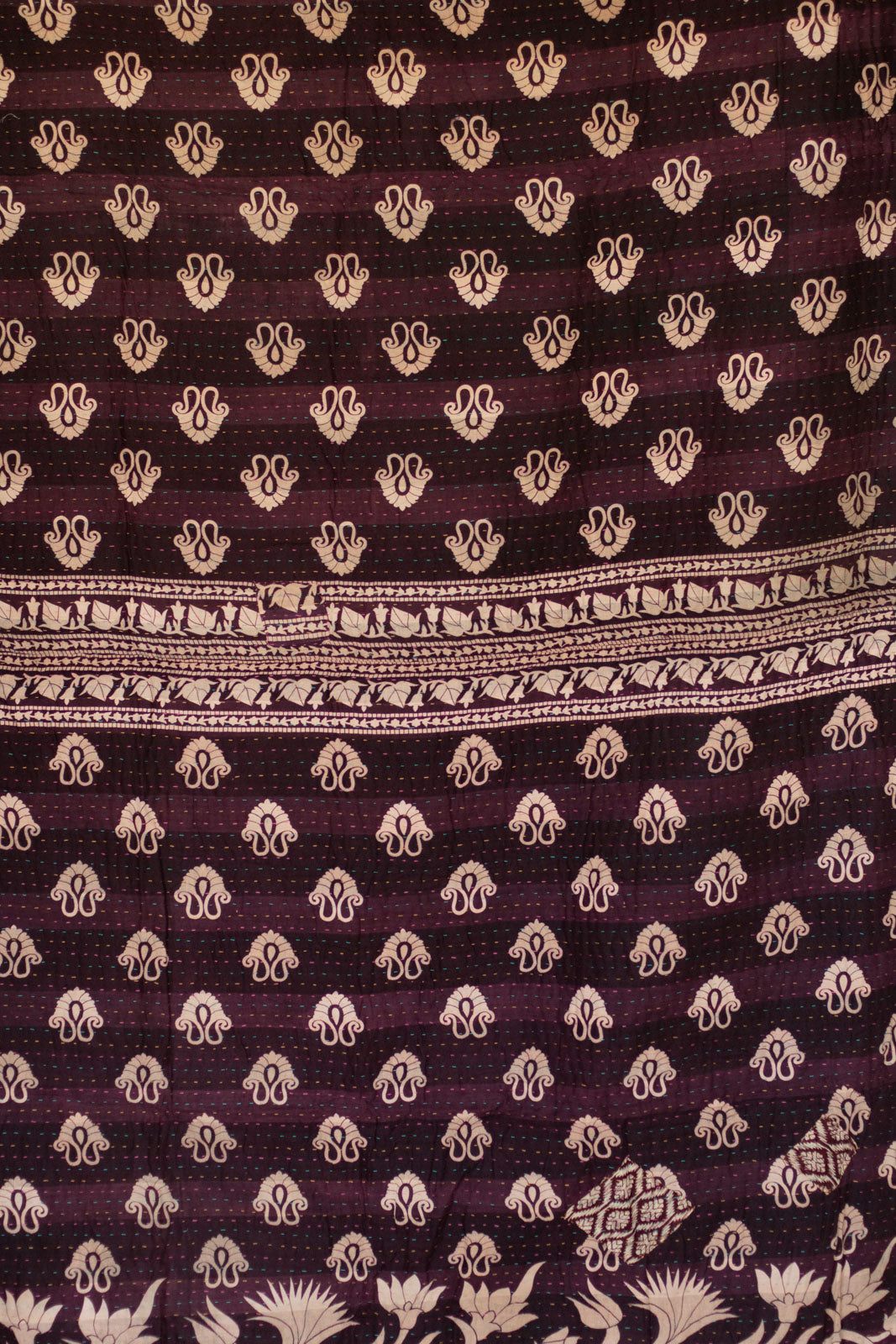 Story No. 5 Kantha Large Throw