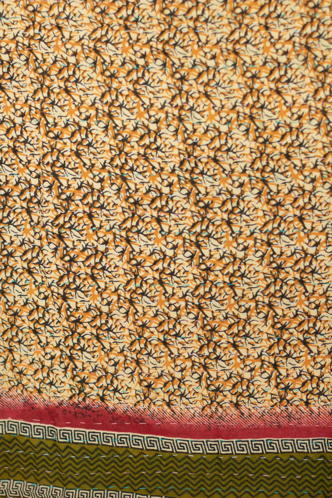 Story No. 2 Kantha Large Throw