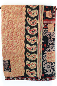Kantha Throw Bed Quilt