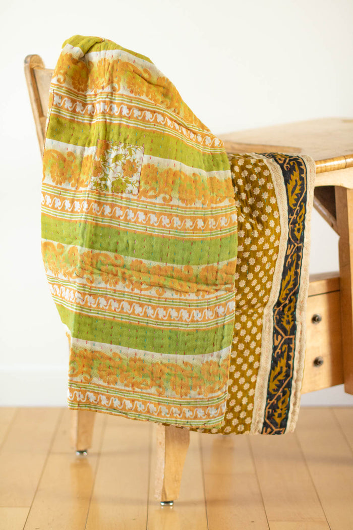 dignify Kantha Baby Blanket Quilt