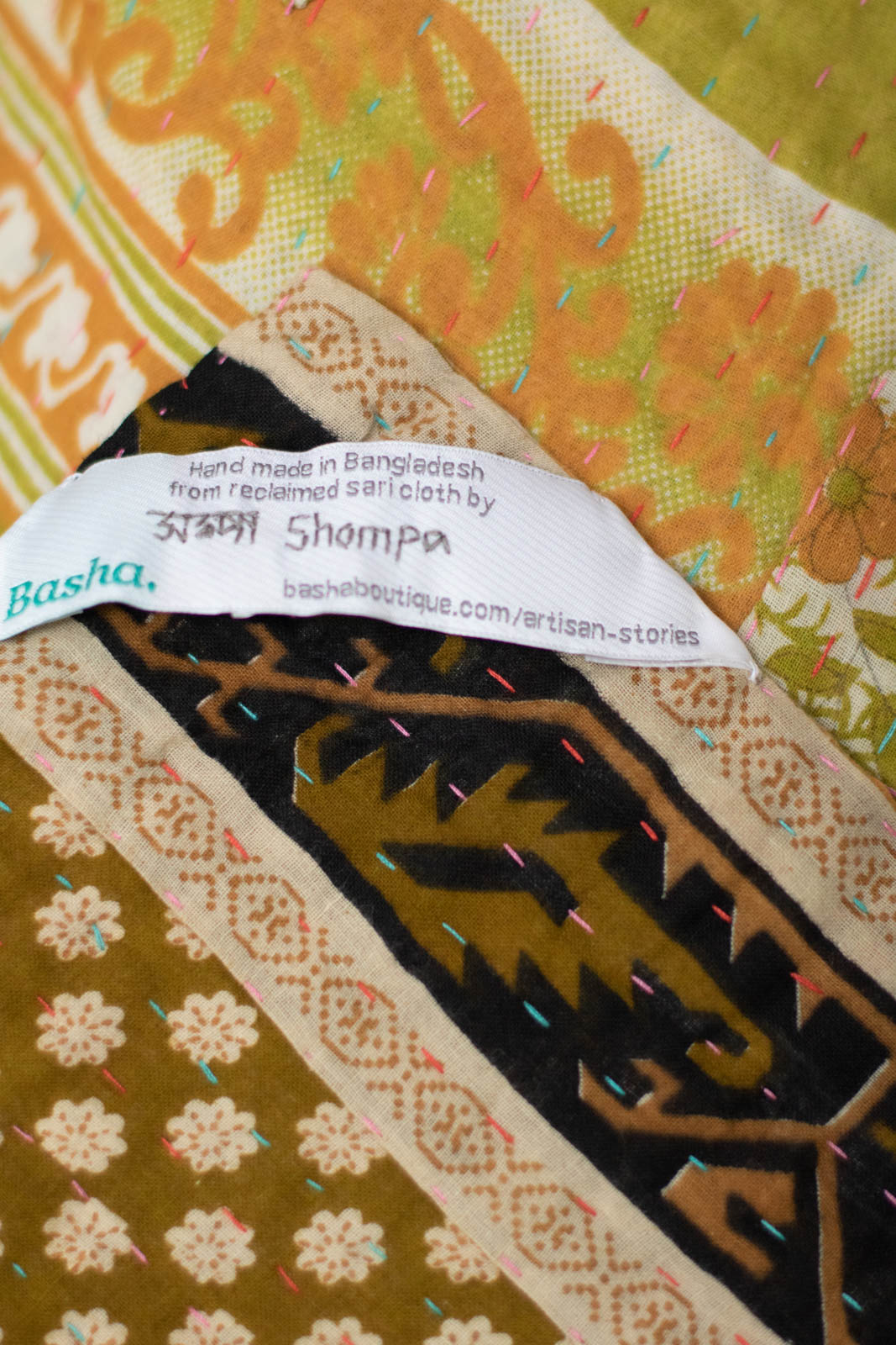 Heart No. 9 Kantha Mini Blanket