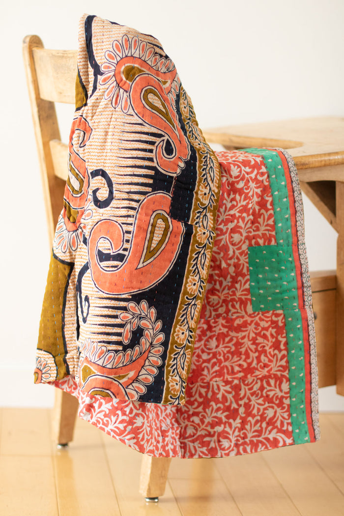 dignify Kantha Baby Blanket Quilt