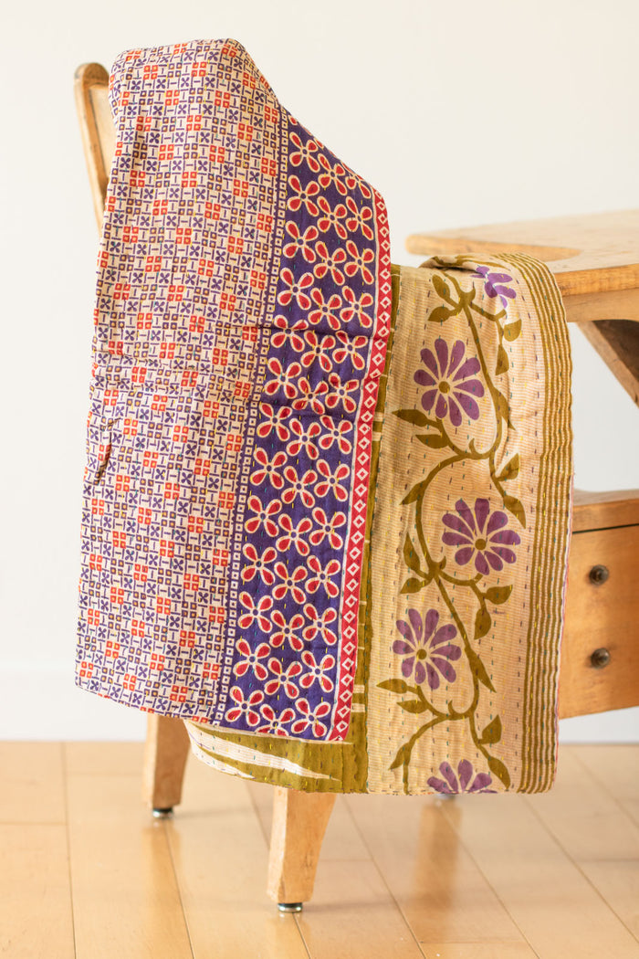 dignify Kantha Baby Blanket Quilt