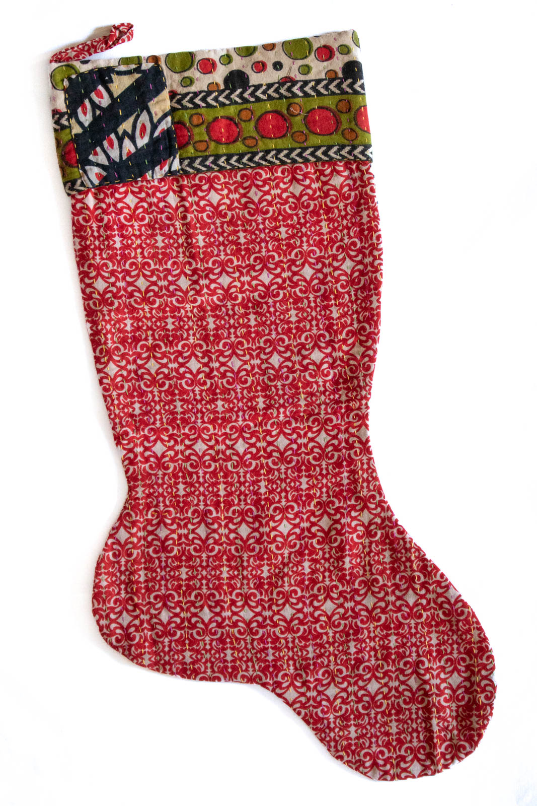 dignify Kantha Christmas Stocking