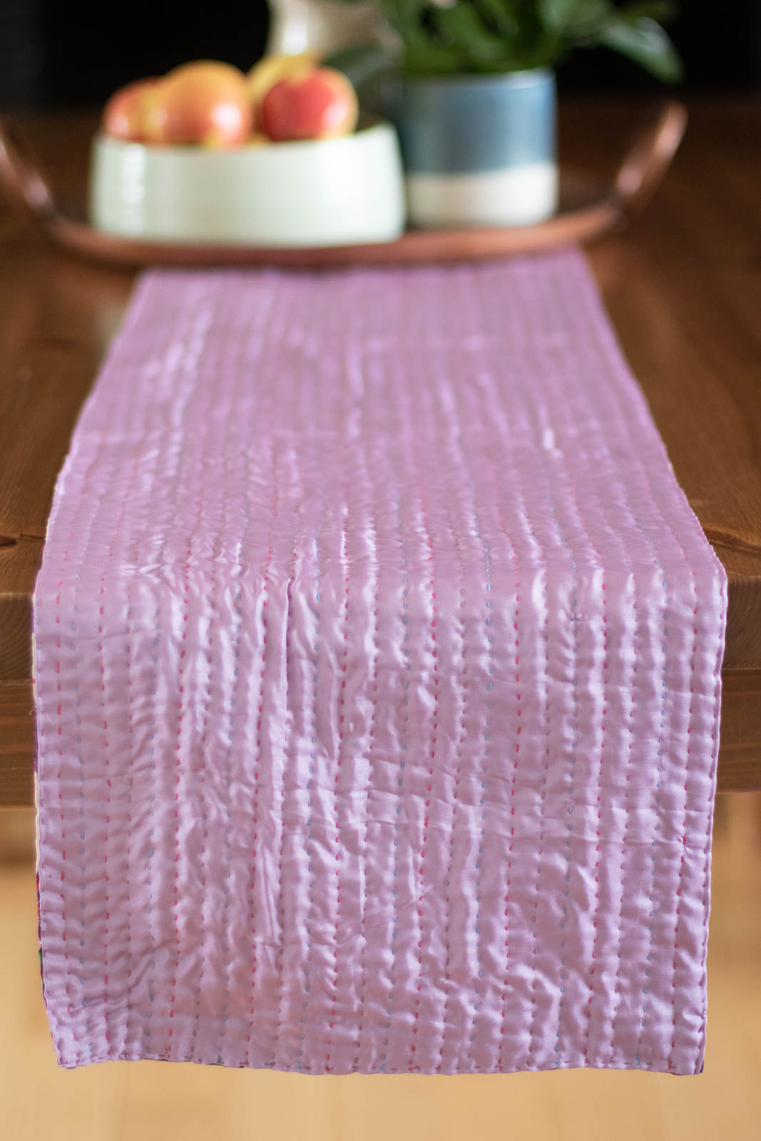 Kantha Table Runner Silk Blend G1