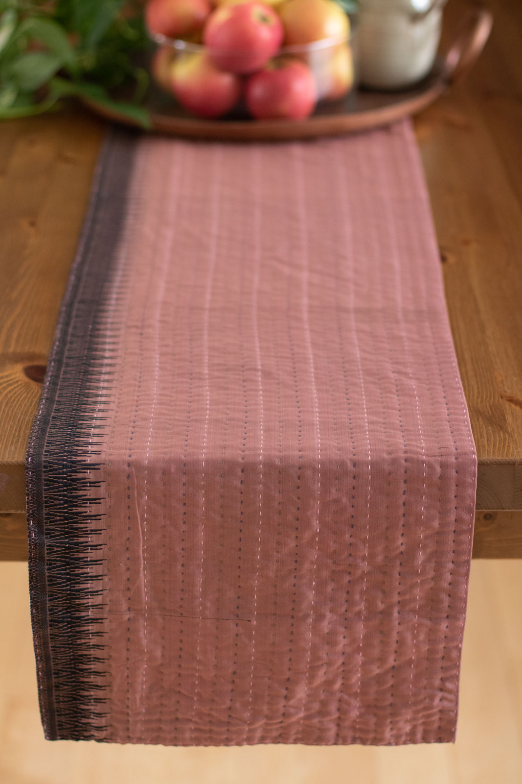 Kantha Table Runner Silk Blend B2