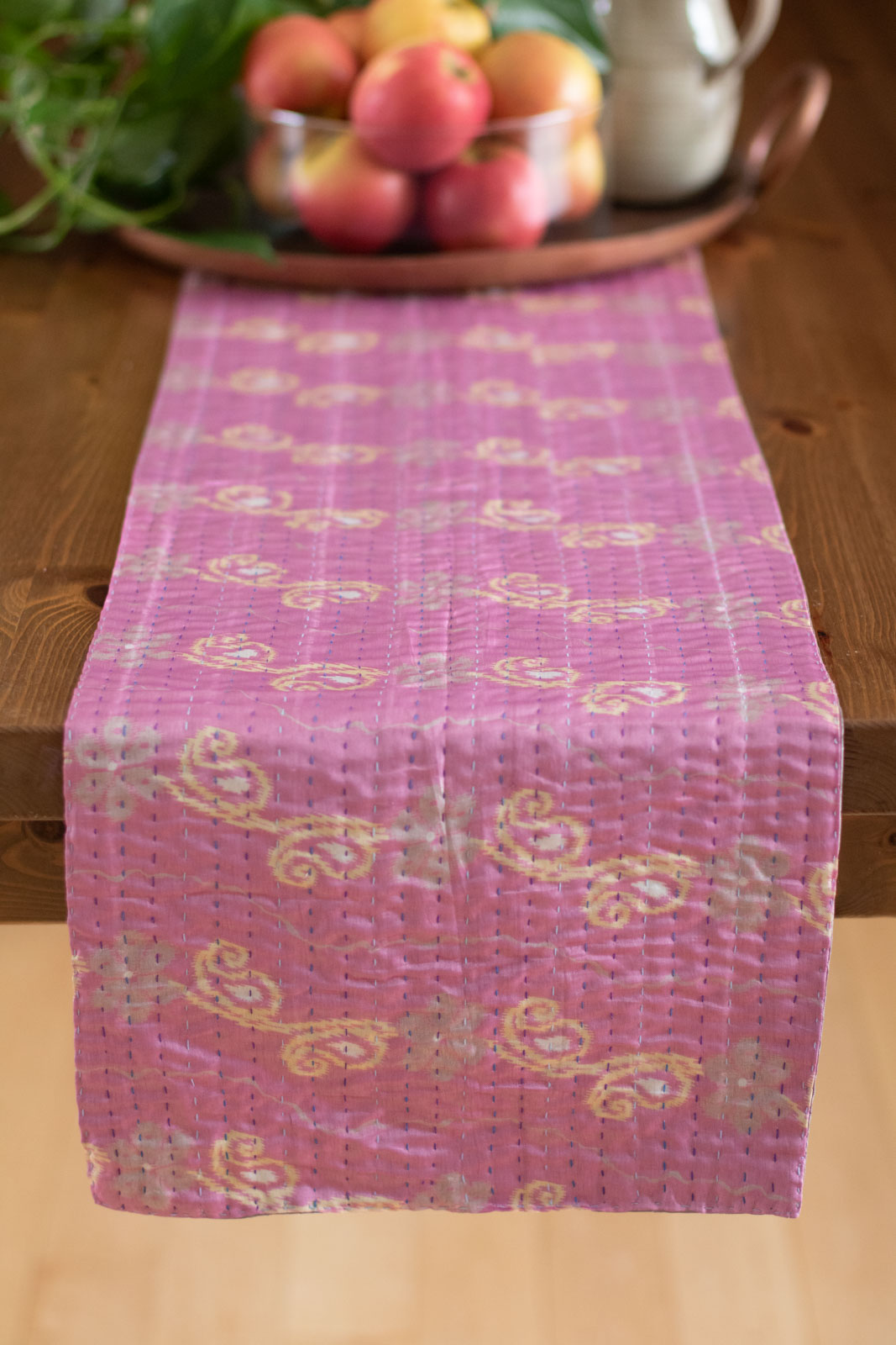 Kantha Table Runner Silk Blend A1
