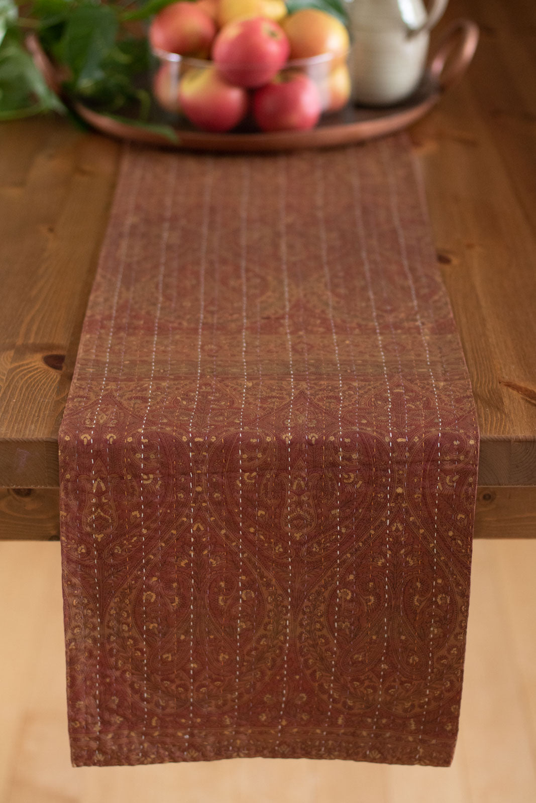 Kantha Table Runner Silk Blend C3