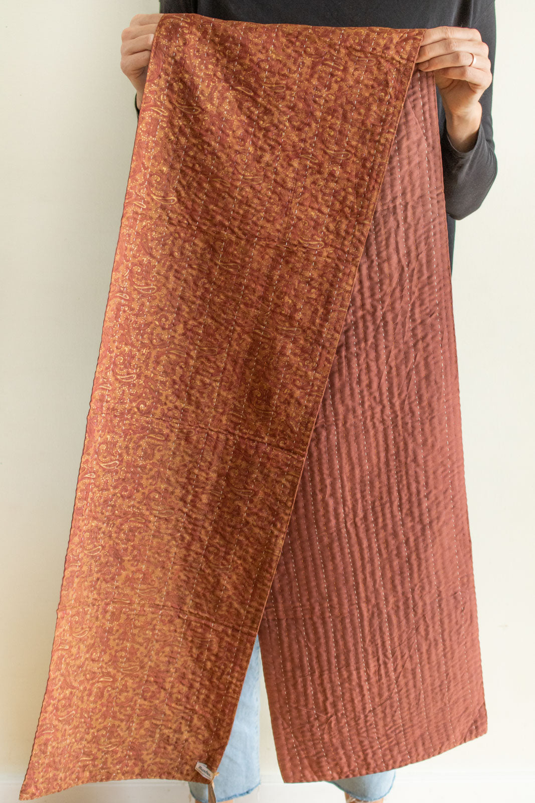 Kantha Table Runner Silk Blend C3