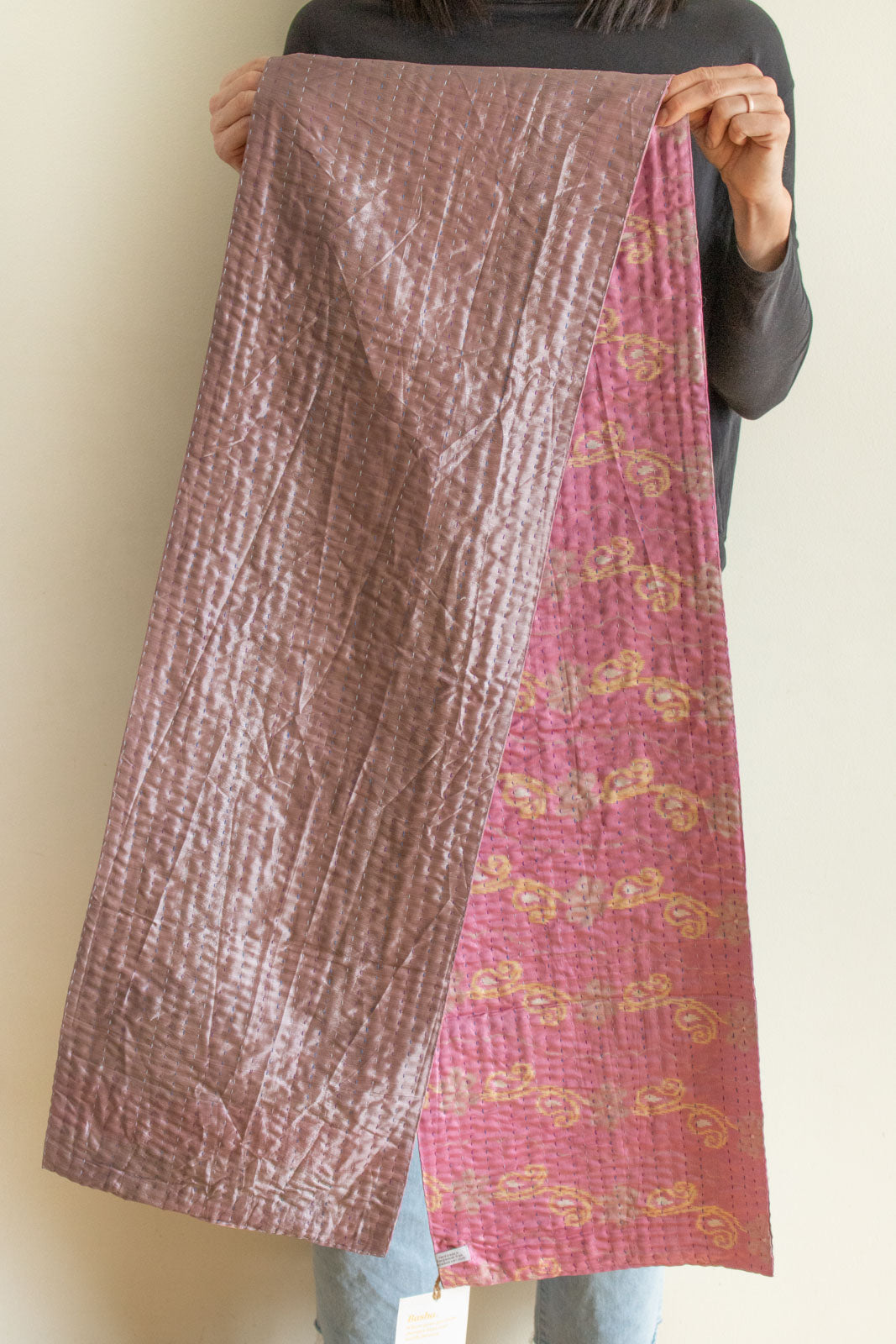 Kantha Table Runner Silk Blend A1