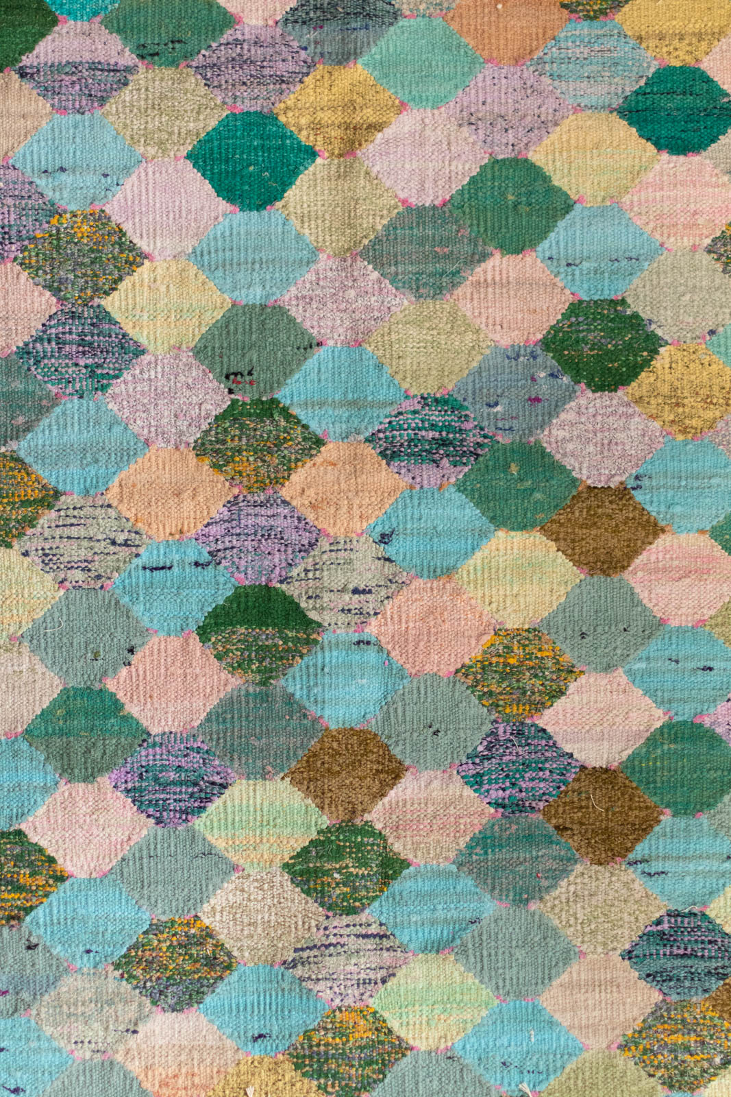 Hand-Loomed Sari Cloth Kilim Rug - Valley