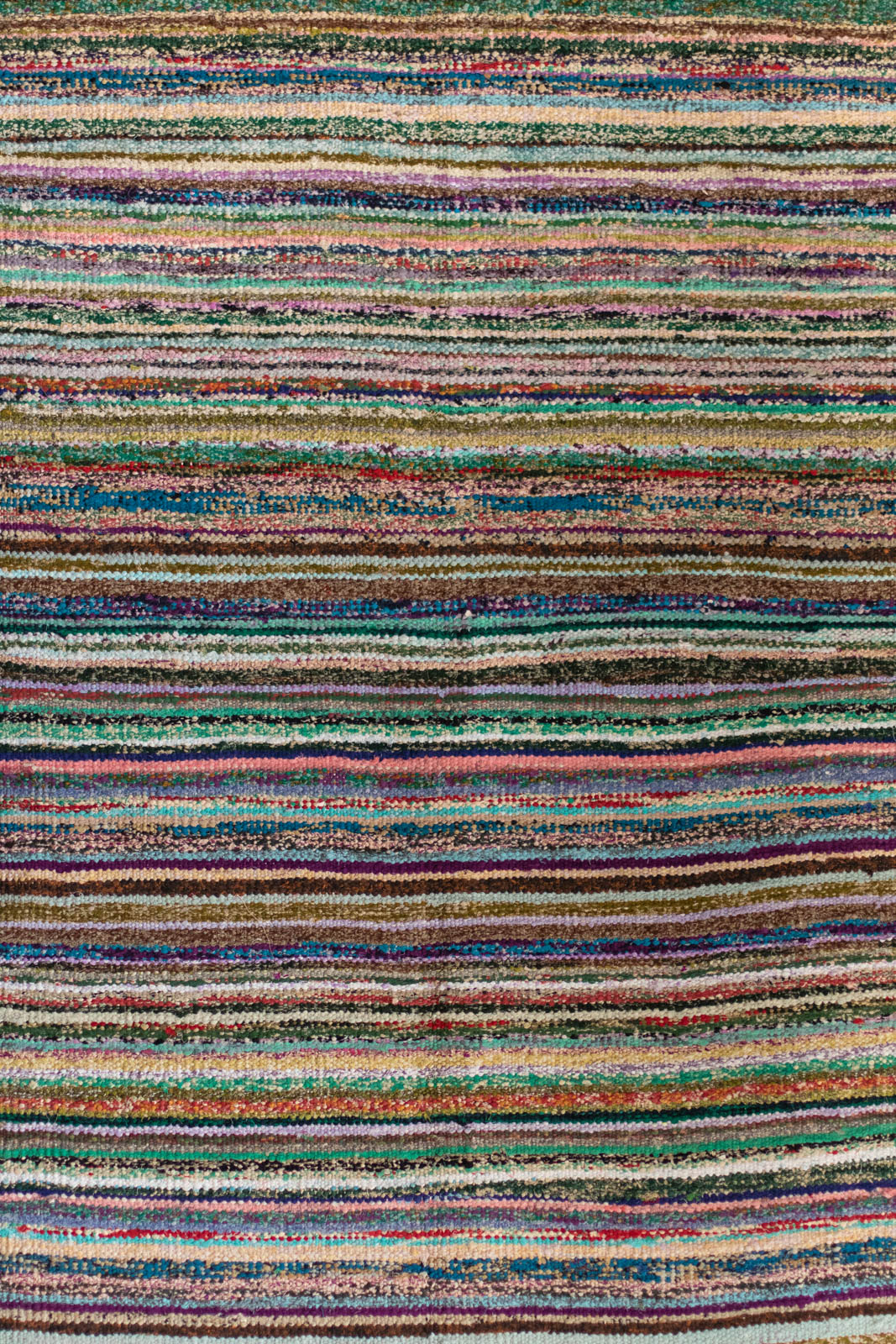Hand-Loomed Sari Cloth Kilim Rug - Confetti