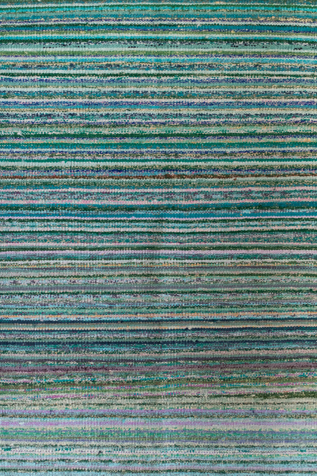 Hand-Loomed Sari Cloth Kilim Rug - Shores