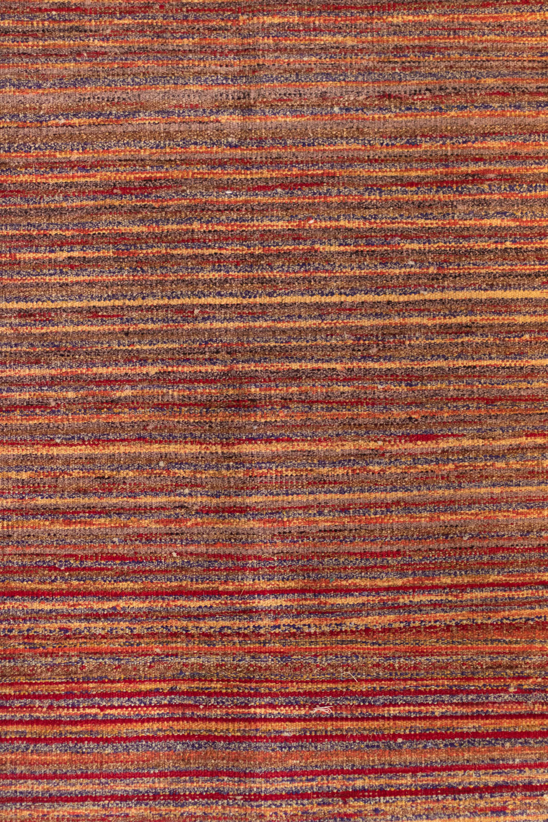 Hand-Loomed Sari Cloth Kilim Rug - Depth