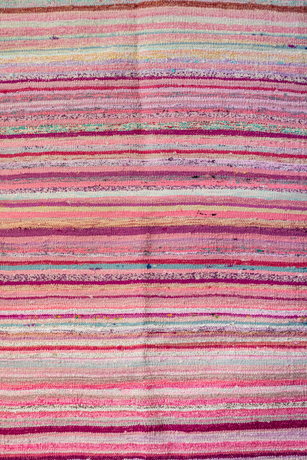 Hand-Loomed Sari Cloth Kilim Rug - Secret Garden
