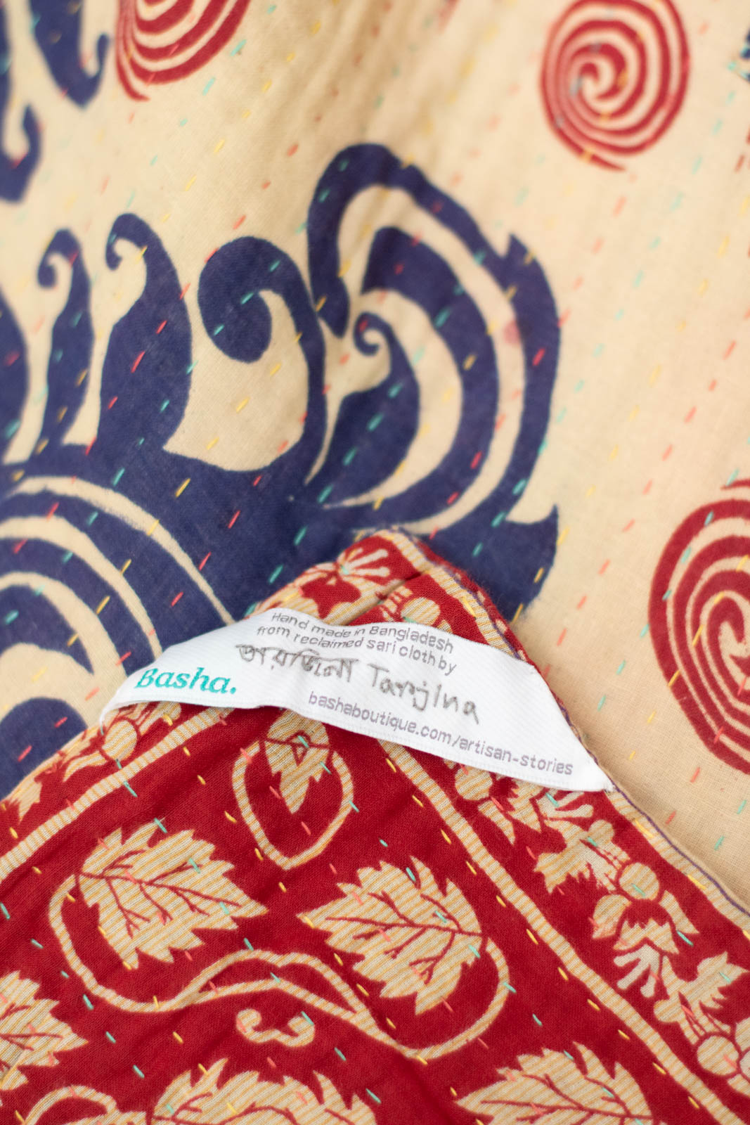Wild No. 8 Kantha Large Throw