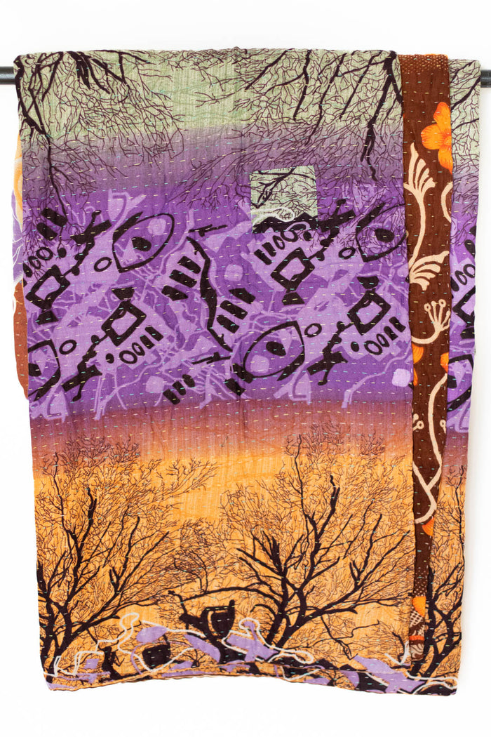 Kantha Extra Large 80" Throw