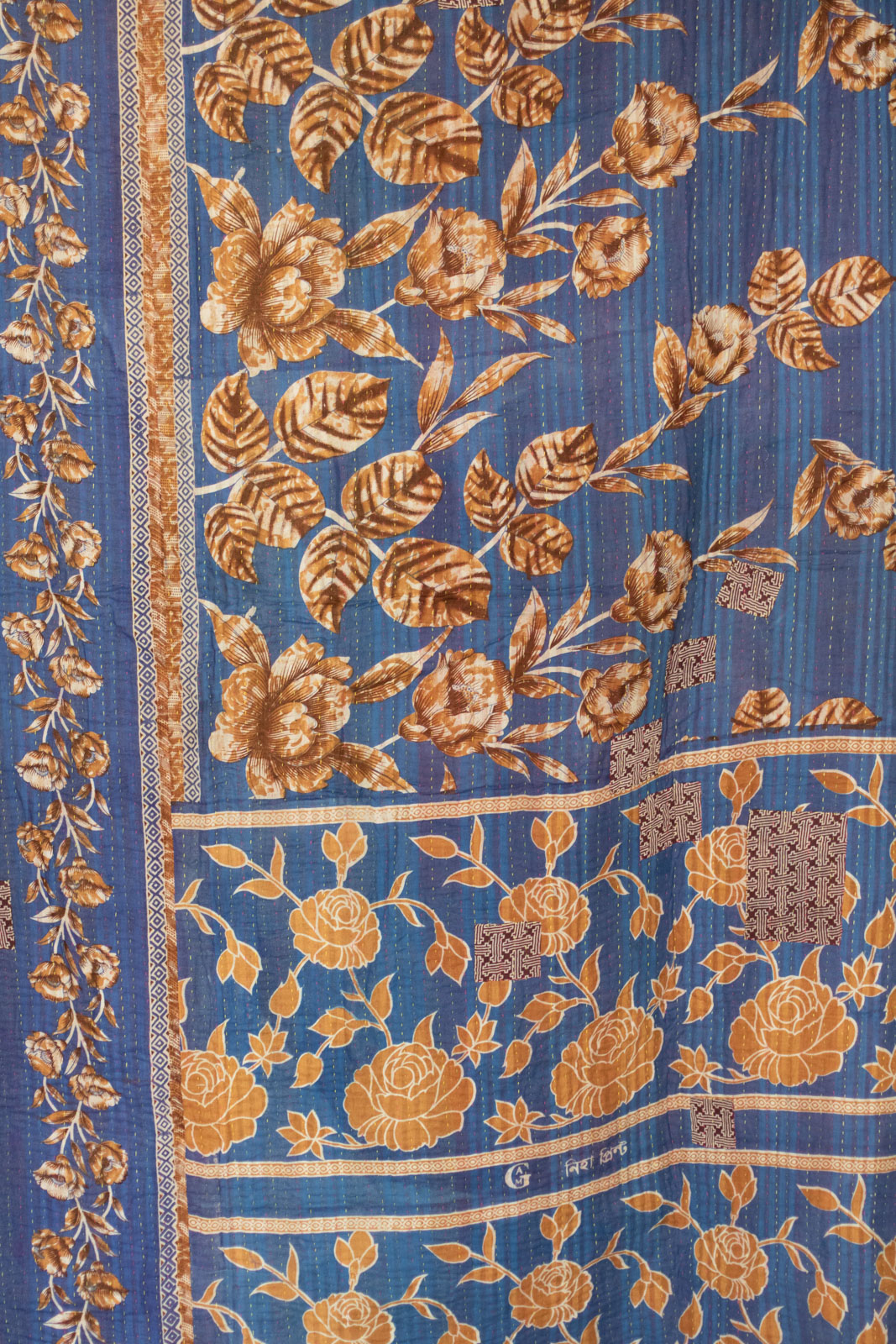 Mighty No. 6 Kantha Large Throw