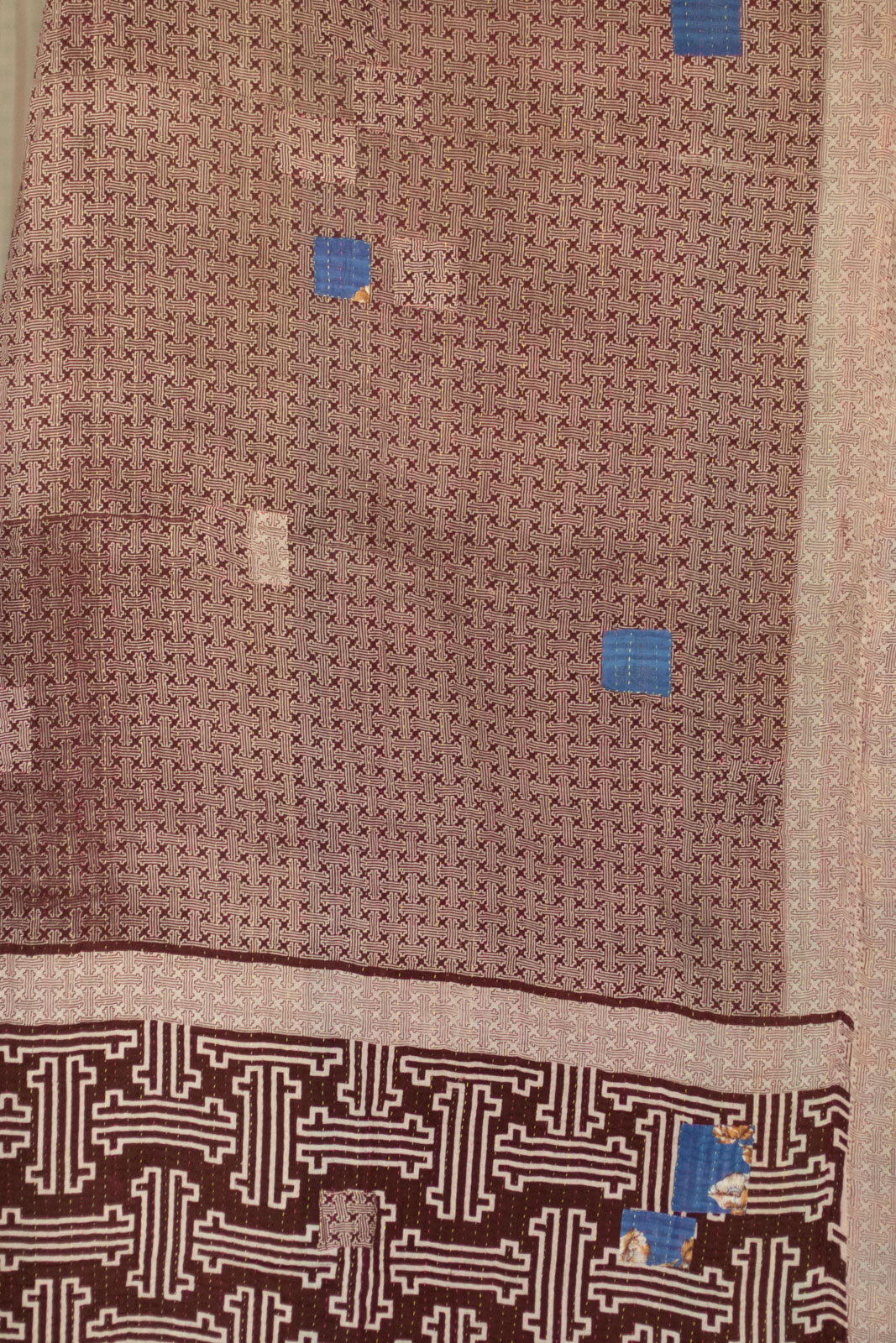 Mighty No. 6 Kantha Large Throw