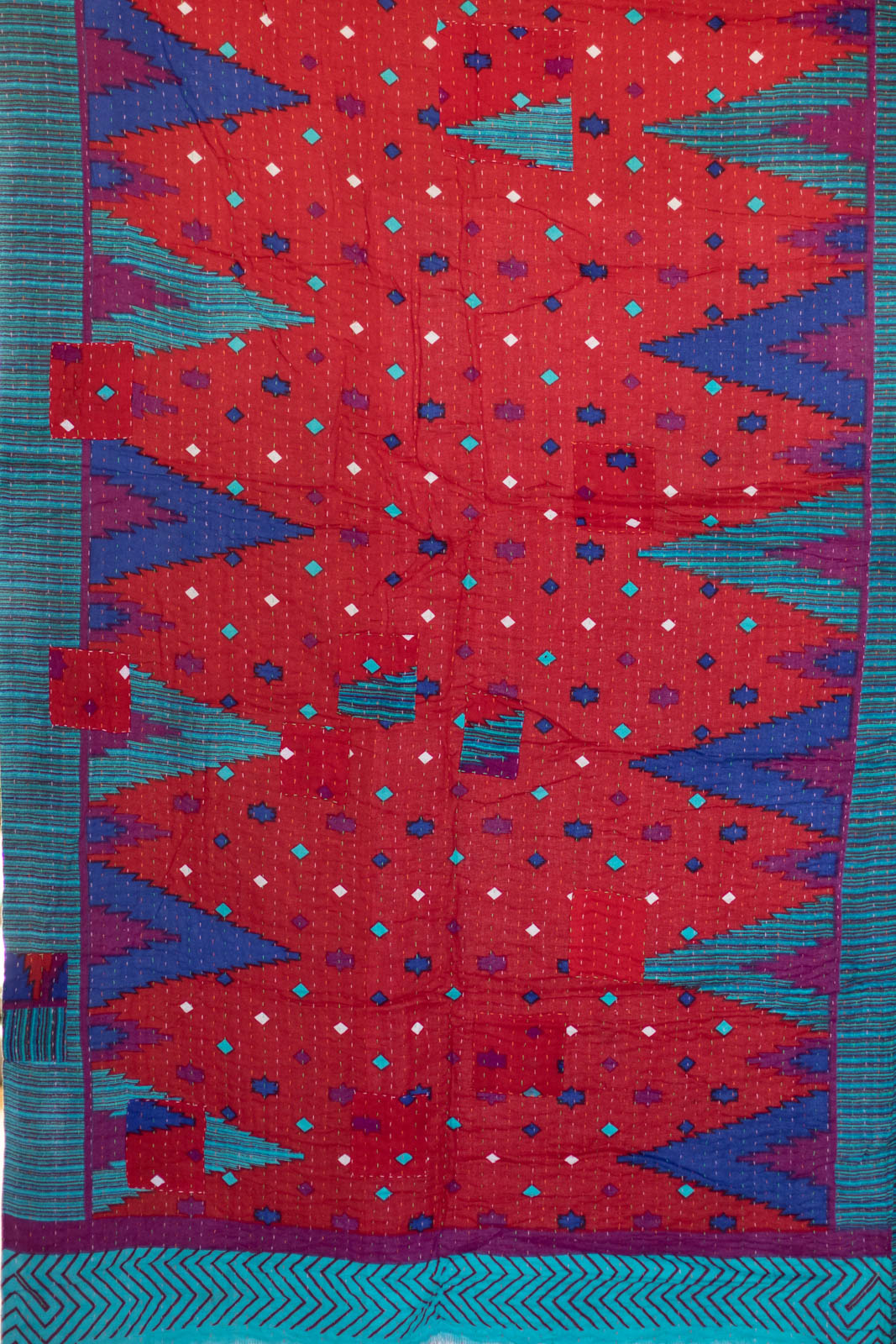 Delight No. 3 Kantha Large Throw