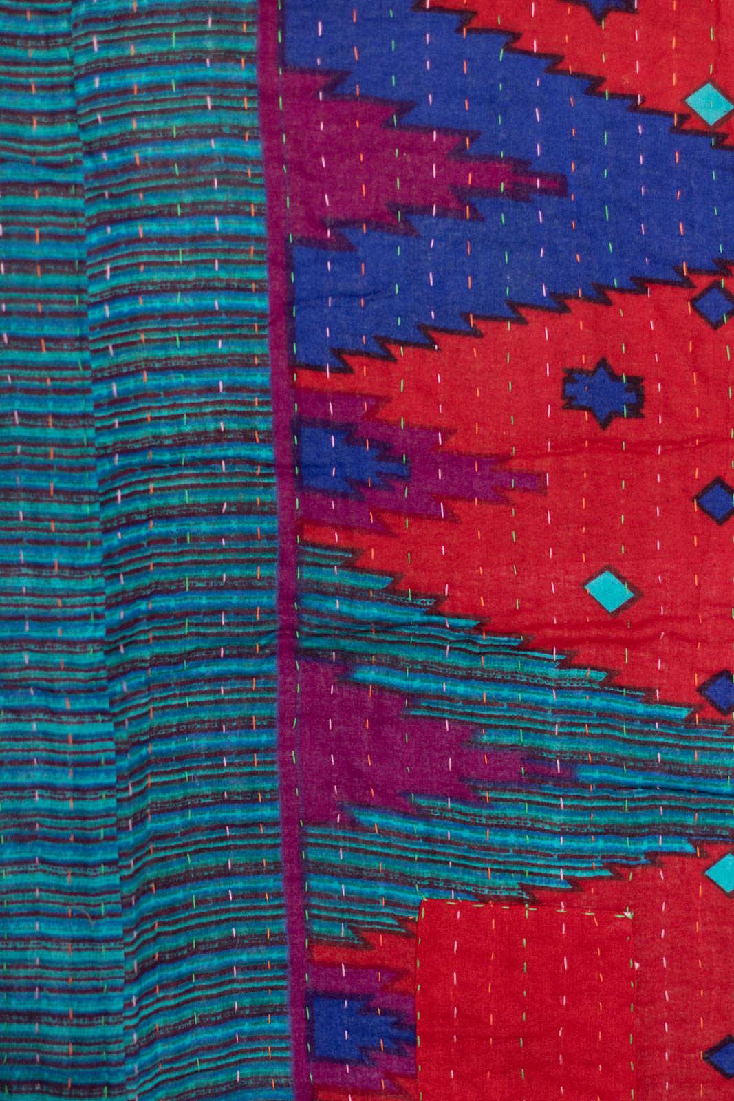 Delight No. 3 Kantha Large Throw