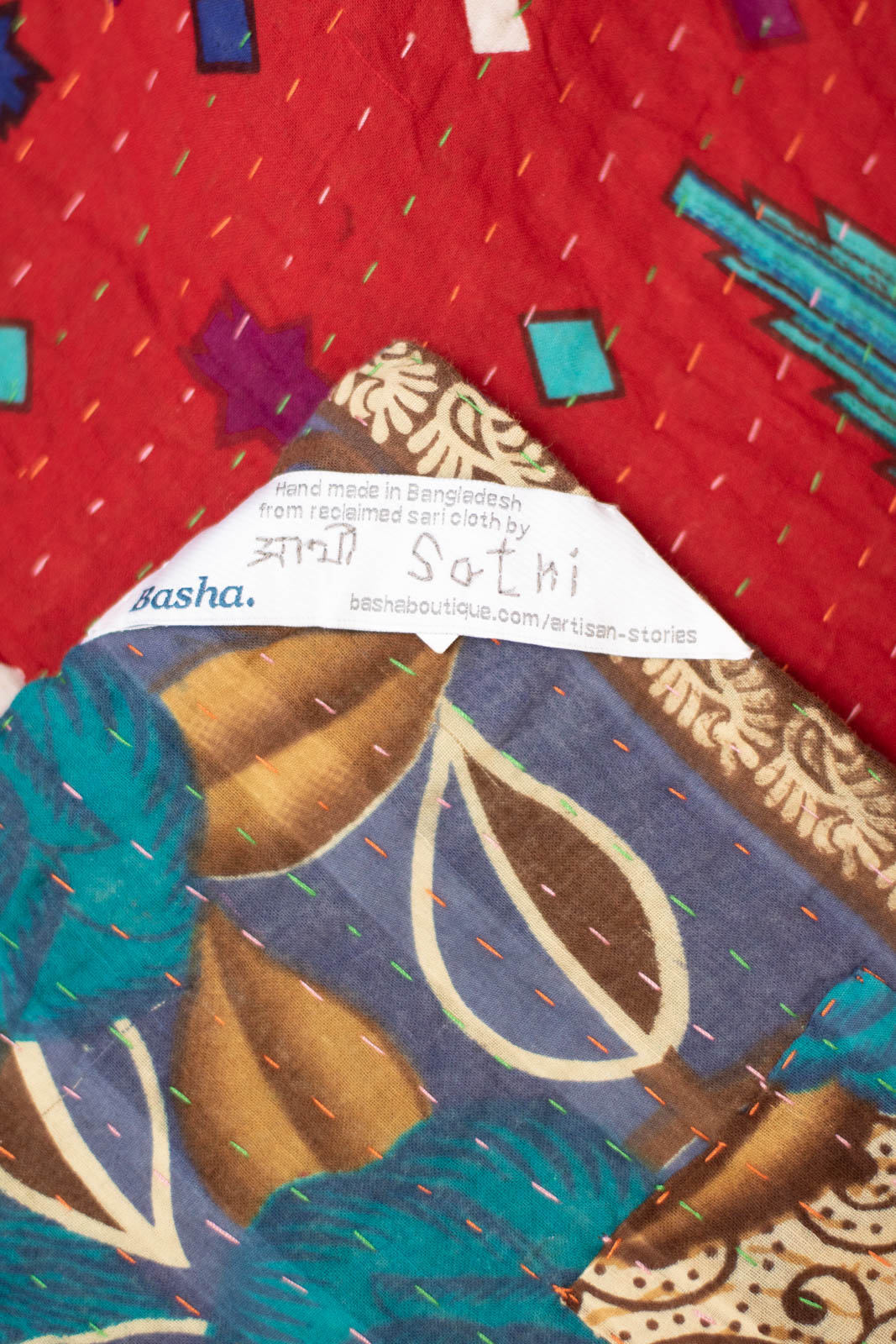 Delight No. 3 Kantha Large Throw