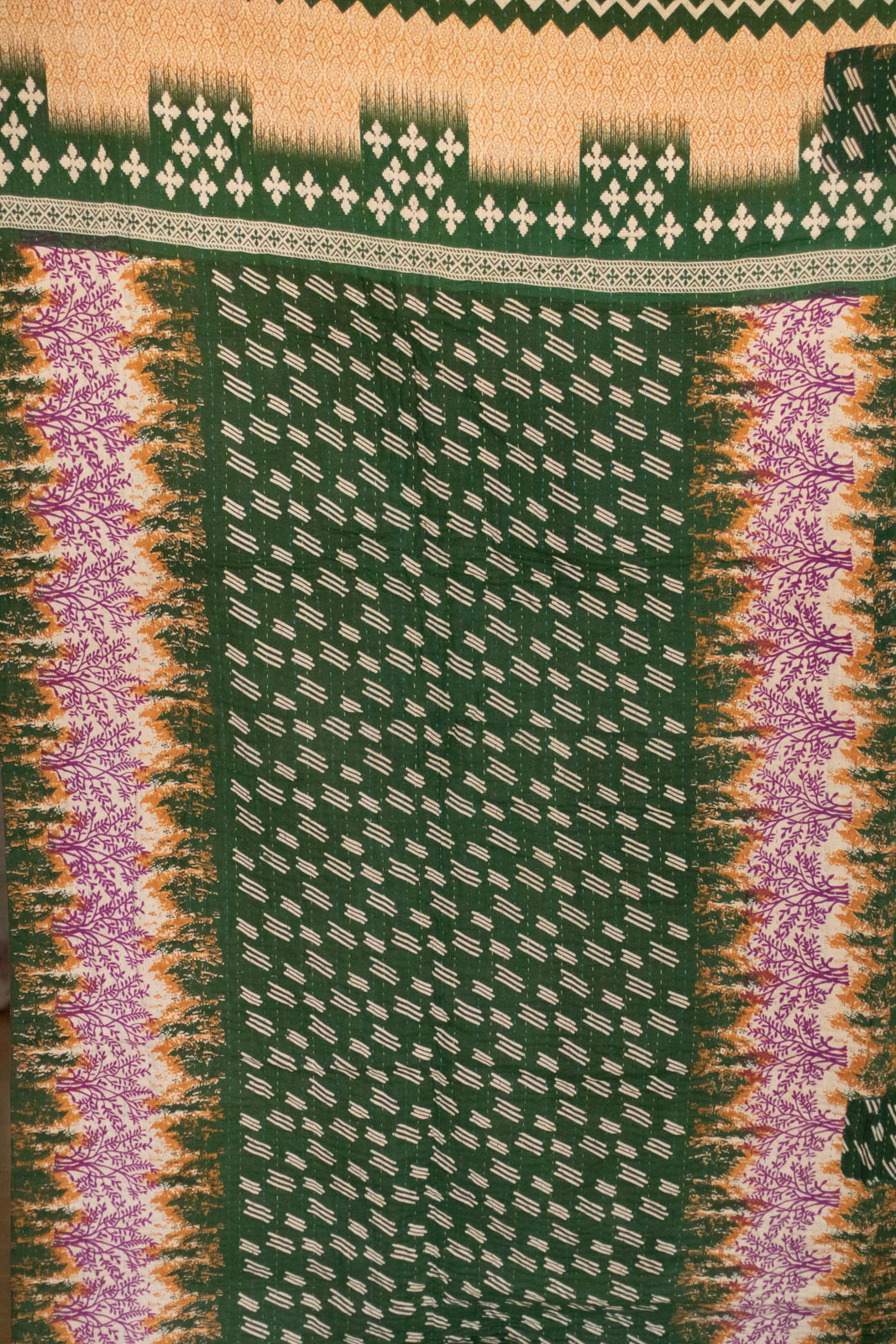 Gratitude No. 6 Kantha Large Throw