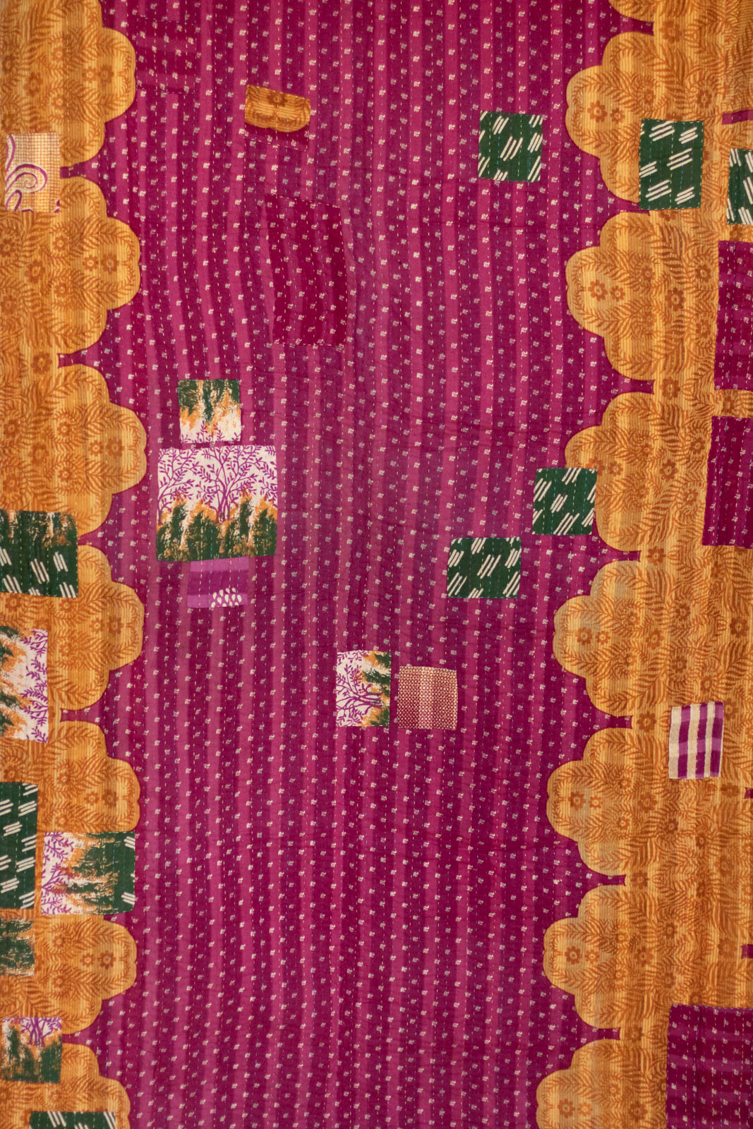 Gratitude No. 6 Kantha Large Throw