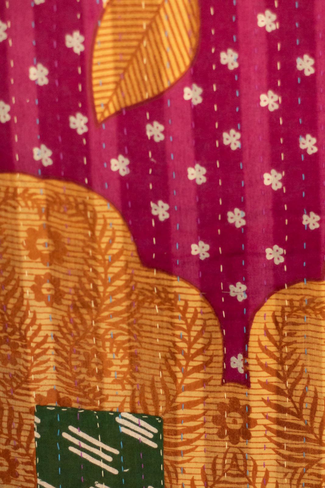 Gratitude No. 6 Kantha Large Throw