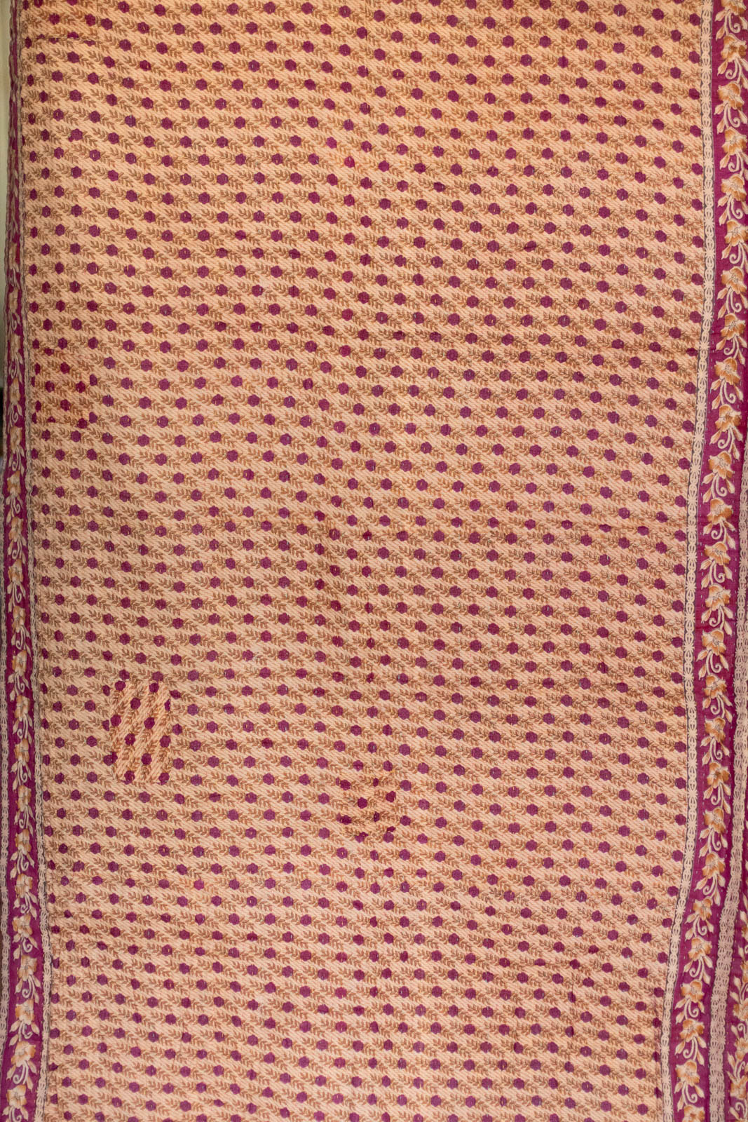 Gratitude No. 9 Kantha Large Throw