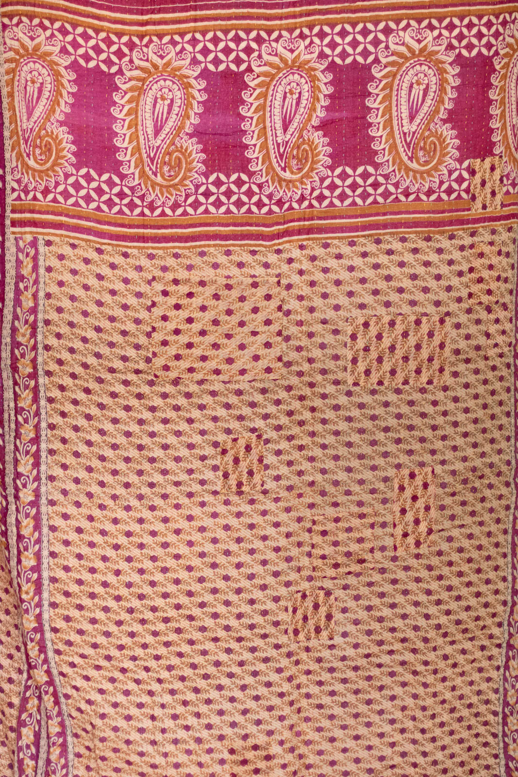 Gratitude No. 9 Kantha Large Throw