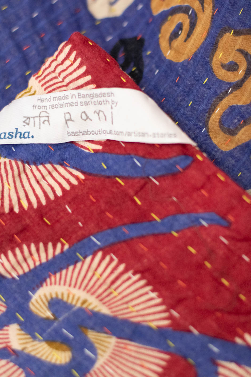 Narrate No. 5 Kantha Large Throw