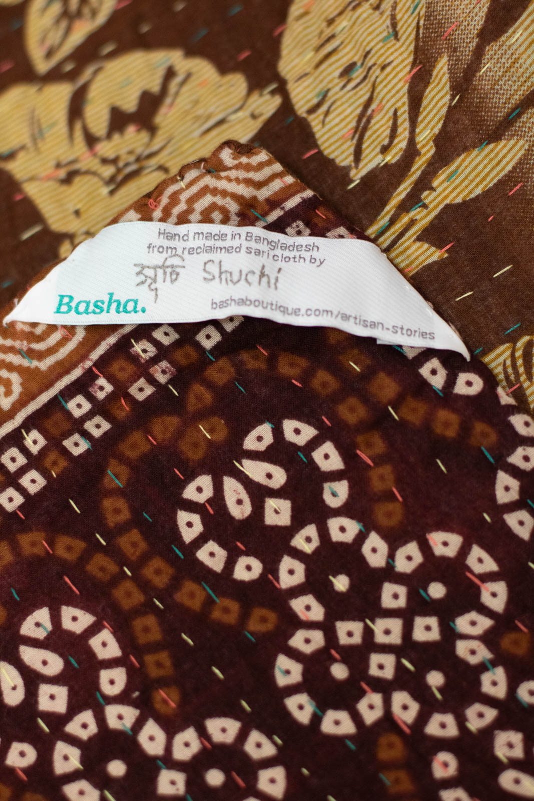 Shine No. 6 Kantha Large Throw