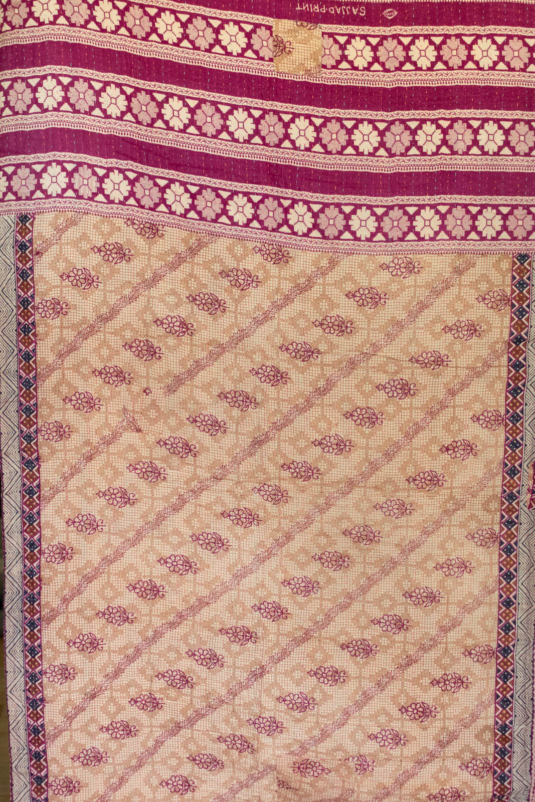 Reveal No. 1 Kantha Large Throw