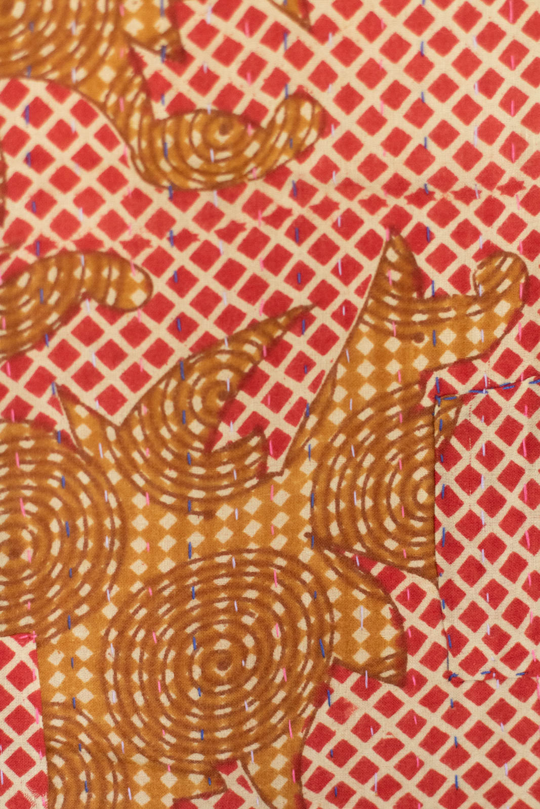 Love No. 5 Kantha Large Throw