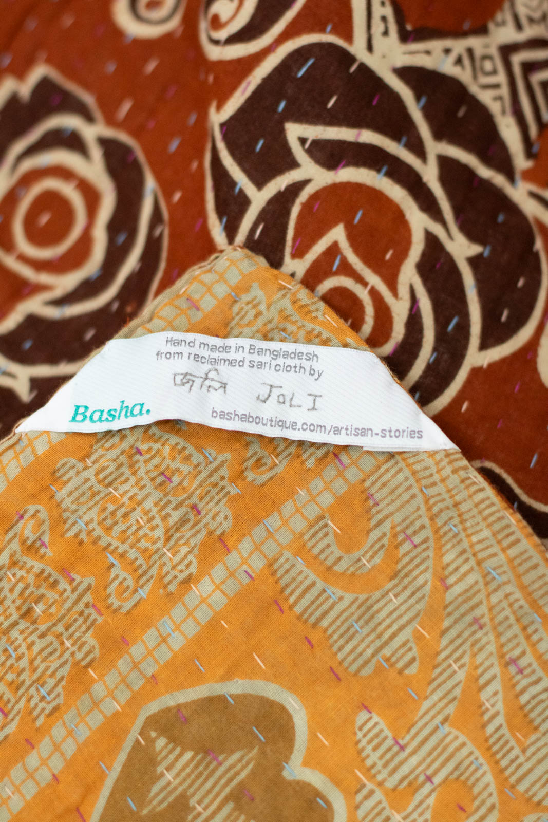 Love No. 8 Kantha Large Throw