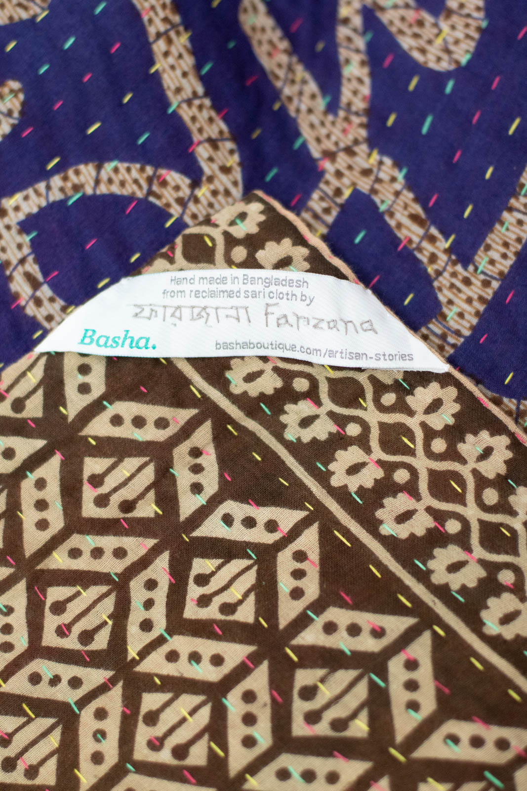 Shine No. 1 Kantha Large Throw