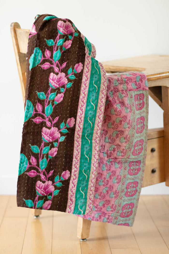 dignify Kantha Baby Blanket Quilt