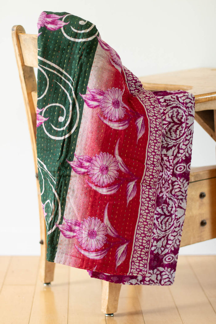 dignify Kantha Baby Blanket Quilt