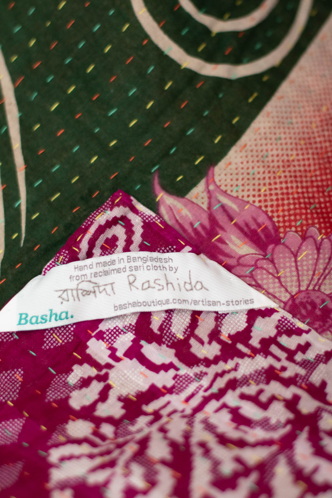 Beloved No. 7 Kantha Mini Blanket