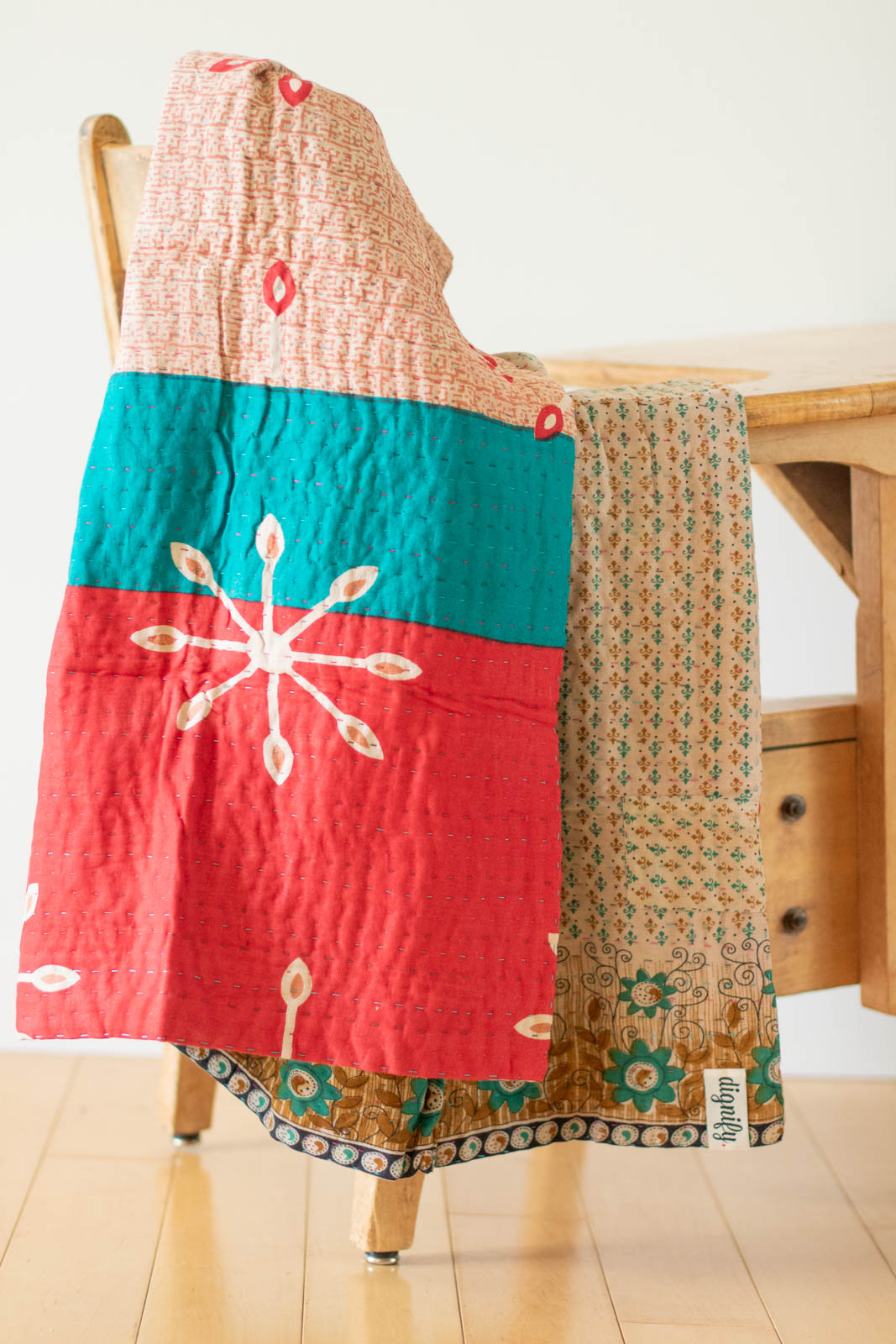 dignify Kantha Baby Blanket Quilt